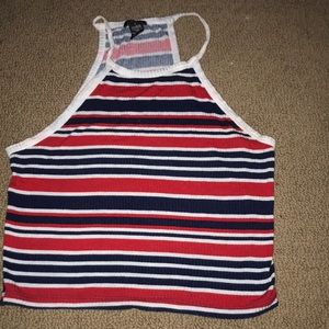 super cute red white and blue tank top